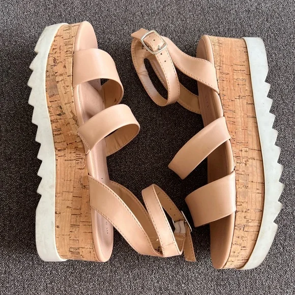 Madden Girl Tan Espadrille Sandals - Picture 1 of 5